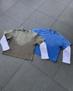 Mertra Sweatshirt Set Green & Blue